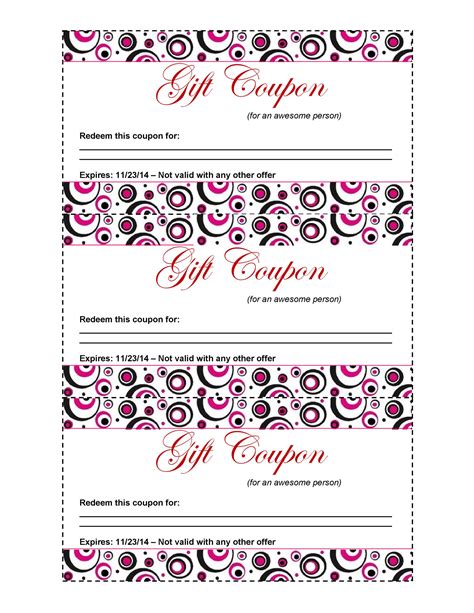 Printable Promotions